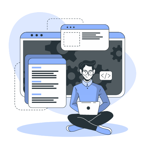 Developer working